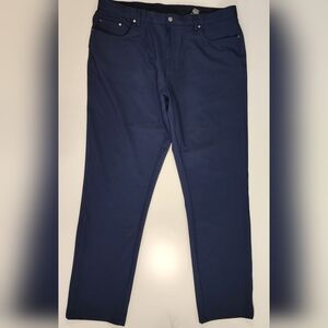 Paul & Shark Dress Pants Size 38 X 32 Navy Classic Comfortable Easy-Care